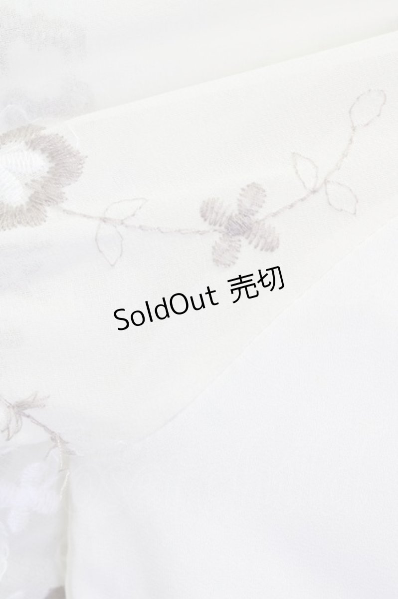 画像5: axes femme  / 袖刺繍シャーリングブラウス Y-23-07-27-4005-1-BL-AX-L-SZ-ZT154 (5)