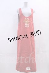 PINK HOUSE  / いちごバスケット刺繍リバーシブルデニムタブリエワンピース I-23-07-28-033i-1-OP-LO-L-HD-ZI-R