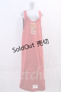PINK HOUSE  / いちごバスケット刺繍リバーシブルデニムタブリエワンピース I-23-07-28-033i-1-OP-LO-L-HD-ZI-R