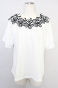 axes femme TOPS / 花刺繍オフショルプルオーバー Y-23-07-30-4007-1-TO-AX-L-SZ-ZI