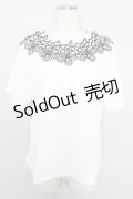 axes femme TOPS / 花刺繍オフショルプルオーバー Y-23-07-30-4007-1-TO-AX-L-SZ-ZI