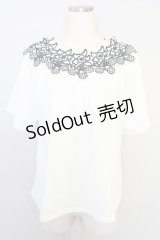 axes femme TOPS / 花刺繍オフショルプルオーバー Y-23-07-30-4007-1-TO-AX-L-SZ-ZI