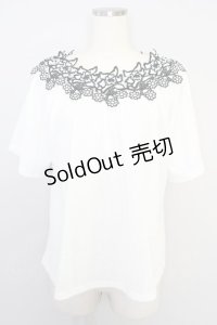 axes femme TOPS / 花刺繍オフショルプルオーバー Y-23-07-30-4007-1-TO-AX-L-SZ-ZI