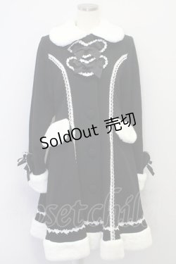 画像3: BABY,THE STARS SHINE BRIGHT  / ハートミルキーコート(黒) I-23-07-31-4003i-1-CO-BA-L-HD-ZI-R