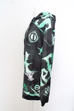 画像2: NieR Clothing / チェッカーナイロンフーディーパーカー O-23-08-06-091-1-TO-PU-P-YM-ZT119