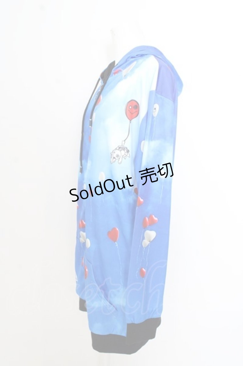 画像2: NieR CLOTHING / バルーンスカイロングフーディー パーカー O-23-08-06-102o-1-TO-PU-P-YM-ZT253 (2)