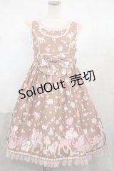 Angelic Pretty  / 小鹿のミルキーちゃんネックレス風ジャンパースカート H-23-08-07-014h-1-OP-AP-L-NS-ZH-R