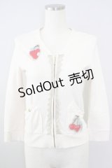 MILK  / イチゴ&チェリーワッペンZIPカーデ I-23-08-13-4012-1-TO-ML-L-HD-OS