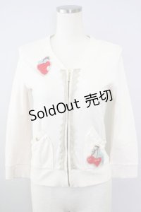 MILK  / イチゴ&チェリーワッペンZIPカーデ I-23-08-13-4012-1-TO-ML-L-HD-OS