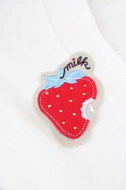 画像4: MILK  / イチゴ&チェリーワッペンZIPカーデ I-23-08-13-4012-1-TO-ML-L-HD-OS