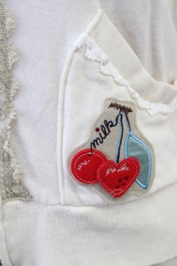 画像5: MILK  / イチゴ&チェリーワッペンZIPカーデ I-23-08-13-4012-1-TO-ML-L-HD-OS