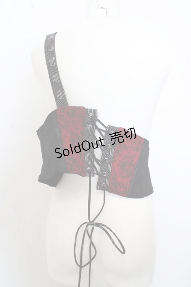 画像2: Qutie Frash / 2022年 プレミアム黒炎ワンショルコルセット O-23-08-14-103-1-SK-QU-G-IG-ZT259 (2)