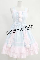 Angelic Pretty  / なかよしバニージャンパースカート H-23-08-17-016h-1-OP-AP-L-NS-ZH-R