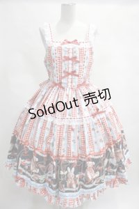 metamorphose  / 【プラスサイズ】Happy Sewing Timeフリルジャンパースカート H-23-08-19-029h-1-OP-ME-L-NS-ZH-R