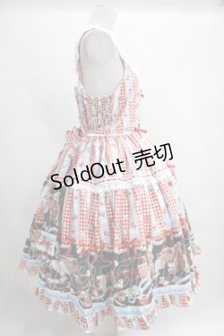 画像3: metamorphose  / 【プラスサイズ】Happy Sewing Timeフリルジャンパースカート H-23-08-19-029h-1-OP-ME-L-NS-ZH-R