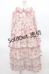PINK HOUSE  / strawberry choco bearワンピース S-23-08-20-055s-1-OP-LO-L-AS-ZS