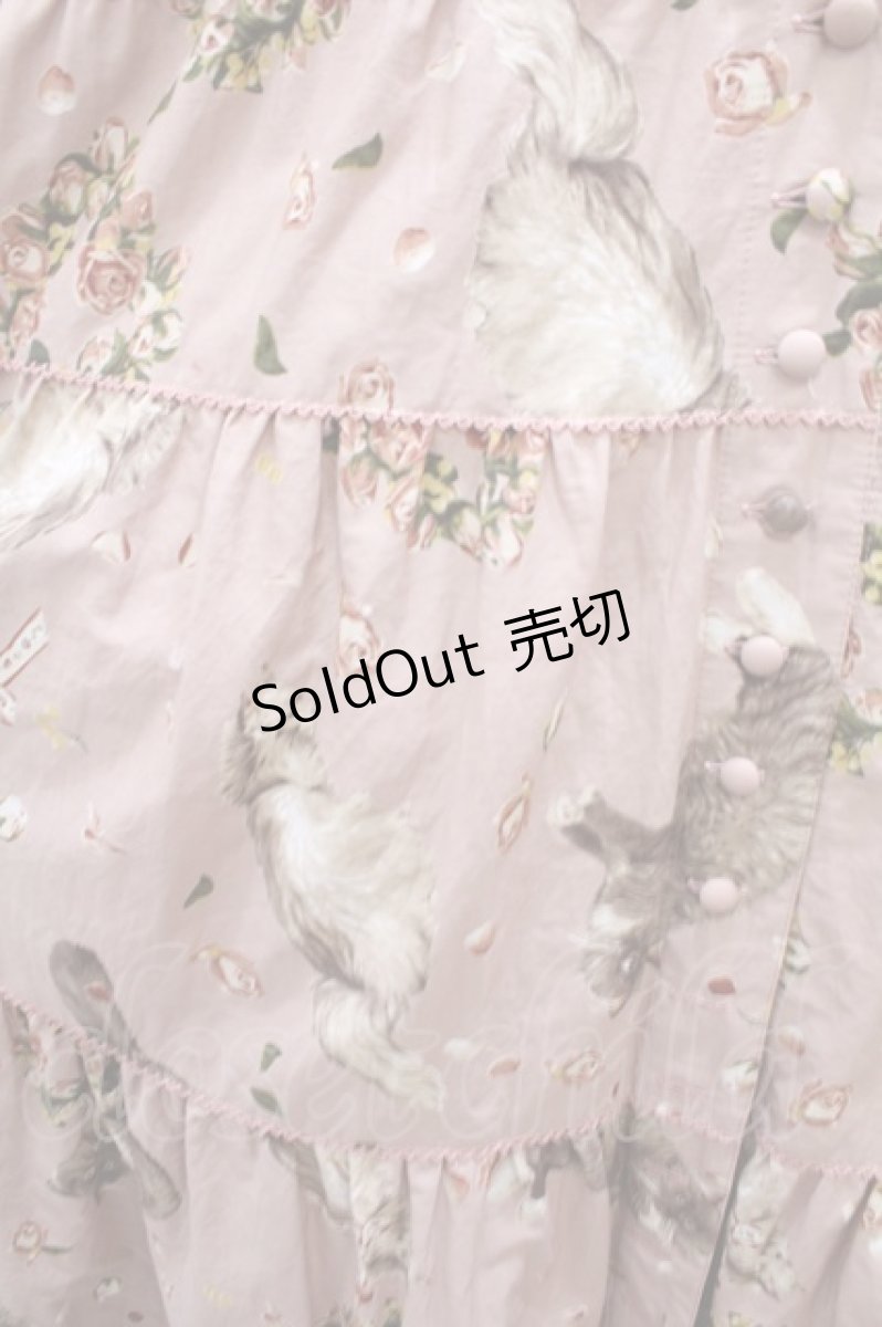 画像3: PINK HOUSE  / フラッフィーキティーズプリントワンピース S-23-08-20-056s-1-OP-LO-L-UT-ZS (3)