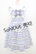 BABY,THE STARS SHINE BRIGHT  / Milky Gingham Dollジャンパースカート S-23-08-20-014s-1-OP-BA-L-AS-ZS-R
