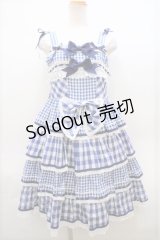 BABY,THE STARS SHINE BRIGHT  / Milky Gingham Dollジャンパースカート S-23-08-20-014s-1-OP-BA-L-AS-ZS-R