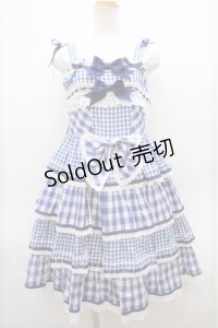 BABY,THE STARS SHINE BRIGHT  / Milky Gingham Dollジャンパースカート S-23-08-20-014s-1-OP-BA-L-AS-ZS-R