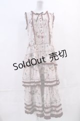 PINK HOUSE  / オフィーリアの花飾りプリントワンピース I-23-08-26-043i-1-OP-LO-L-HD-ZI-R