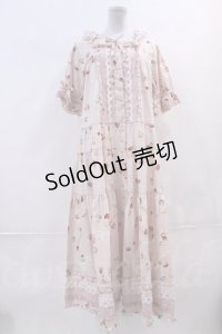 PINK HOUSE  / シュガリースイーツラビットプリントワンピース I-23-08-26-046i-1-OP-LO-L-HD-ZI-R
