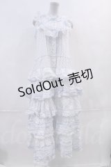 PINK HOUSE  / ドット5段フリルノースリーブワンピース I-23-08-26-048i-1-OP-LO-L-HD-ZI-R