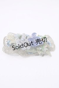 Michal Negrin  / 青フラワーレースバレッタ I-23-08-29-076i-1-AC-LO-L-HD-ZI
