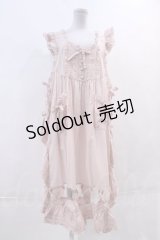 PINK HOUSE  / テディワッペン付きエプロンドレス I-23-08-29-034i-1-OP-LO-L-HD-ZI-R