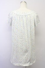 画像2: P Blue  / 小花柄チュニックトップス I-23-8-30-4061-LO-TO-HD-ZT130 (2)