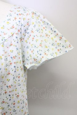 画像3: P Blue  / 小花柄チュニックトップス I-23-8-30-4061-LO-TO-HD-ZT130
