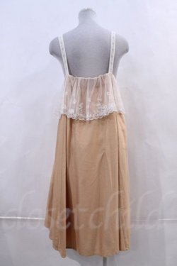 画像2: Cherir la femme  / チュール&刺繍ジャンパースカート I-23-09-02-036i-1-OP-LO-L-HD-ZI