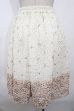 画像2: axes femme  / お花パネル柄レーススカート Y-23-09-02-056-1-SK-AX-L-SZ-ZT351