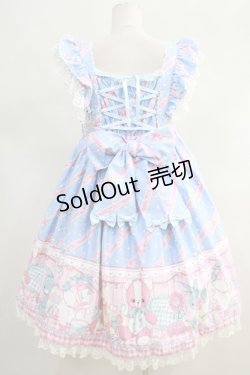 画像2: Angelic Pretty  / MELODY TOYSハイウエストジャンパースカート H-23-09-05-002h-1-OP-AP-L-NS-ZH-R