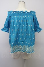 画像2: 【SALE】GOTHPUNKその他(買取対象外)  / 裾刺繍スカラップ半袖トップス I-23-09-05-4007-1-TO-GO-G-HD-ZT031 (2)