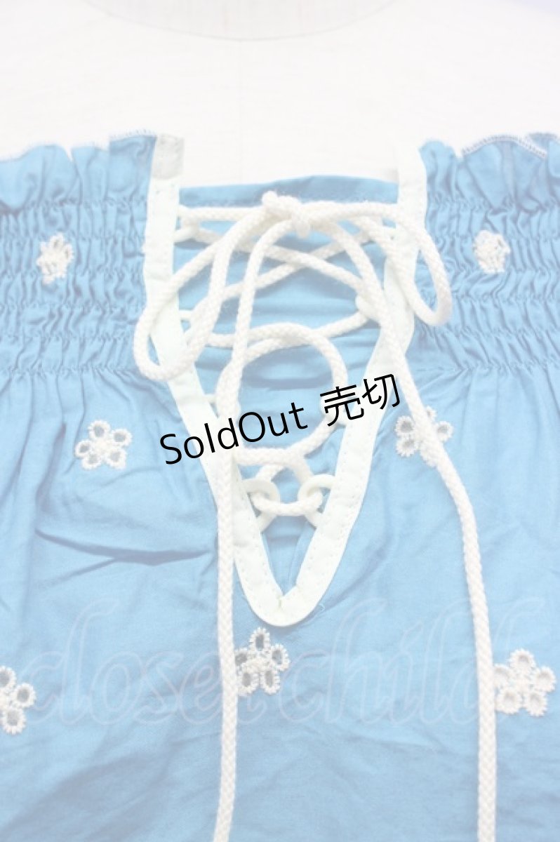 画像3: 【SALE】GOTHPUNKその他(買取対象外)  / 裾刺繍スカラップ半袖トップス I-23-09-05-4007-1-TO-GO-G-HD-ZT031 (3)