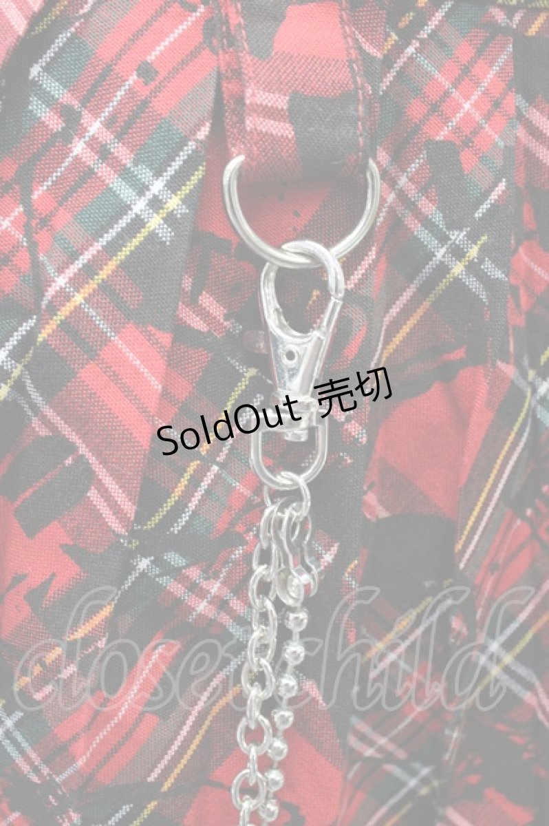 画像3: 【SALE】LOLITAその他(お買取対象外)  / 英字PTプリーツチェーン付きスカート I-23-09-05-4035-1-SK-LO-L-HD-ZT199 (3)