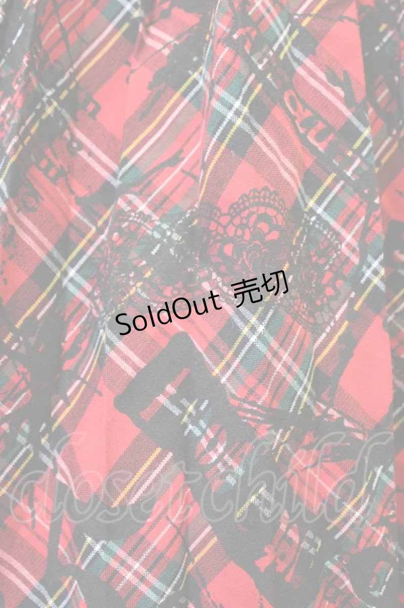 画像4: 【SALE】LOLITAその他(お買取対象外)  / 英字PTプリーツチェーン付きスカート I-23-09-05-4035-1-SK-LO-L-HD-ZT199 (4)