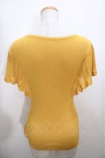 画像2: 【SALE】F&A  / 透かし編みラッフルノースリーブニットプルオーバー Y-23-09-05-138-1-TO-CA-L-SZ-ZT280 (2)