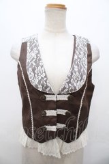 axes femme  / レース取外ナポレオンベスト Y-23-09-08-040y-1-TO-AX-L-SZ-ZT019