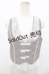 axes femme  / レース取外ナポレオンベスト Y-23-09-08-040y-1-TO-AX-L-SZ-ZT019