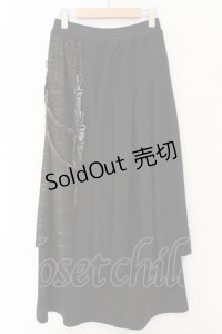 Qutie Frash / プリーツラップロングスカート O-23-09-12-019-1-SK-QU-G-YM-ZT339