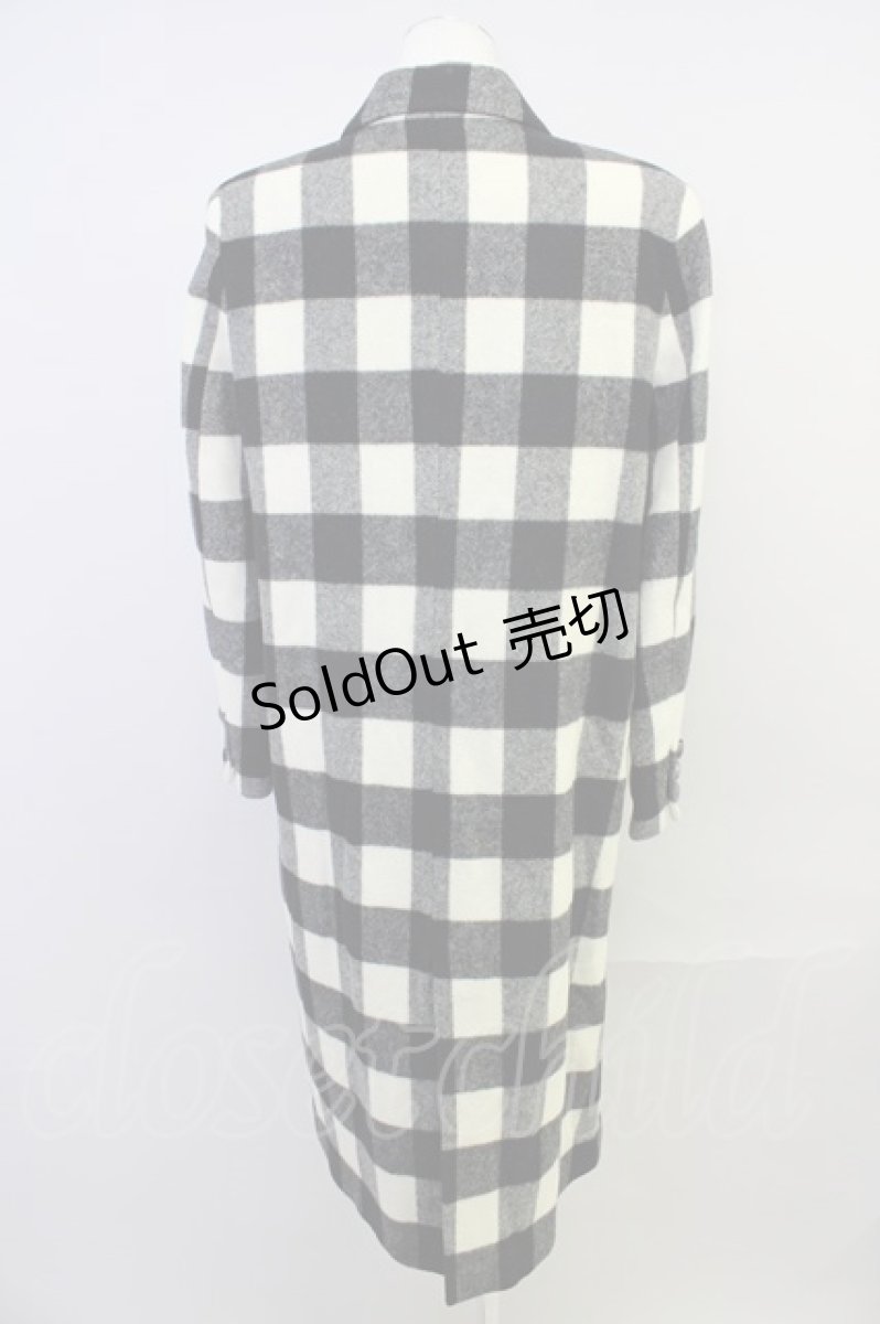 画像2: 【SALE】WONDERFUL WORLD  / ブロックチェックコート I-23-09-16-4026-1-CO-LO-L-HD-ZTC024 (2)