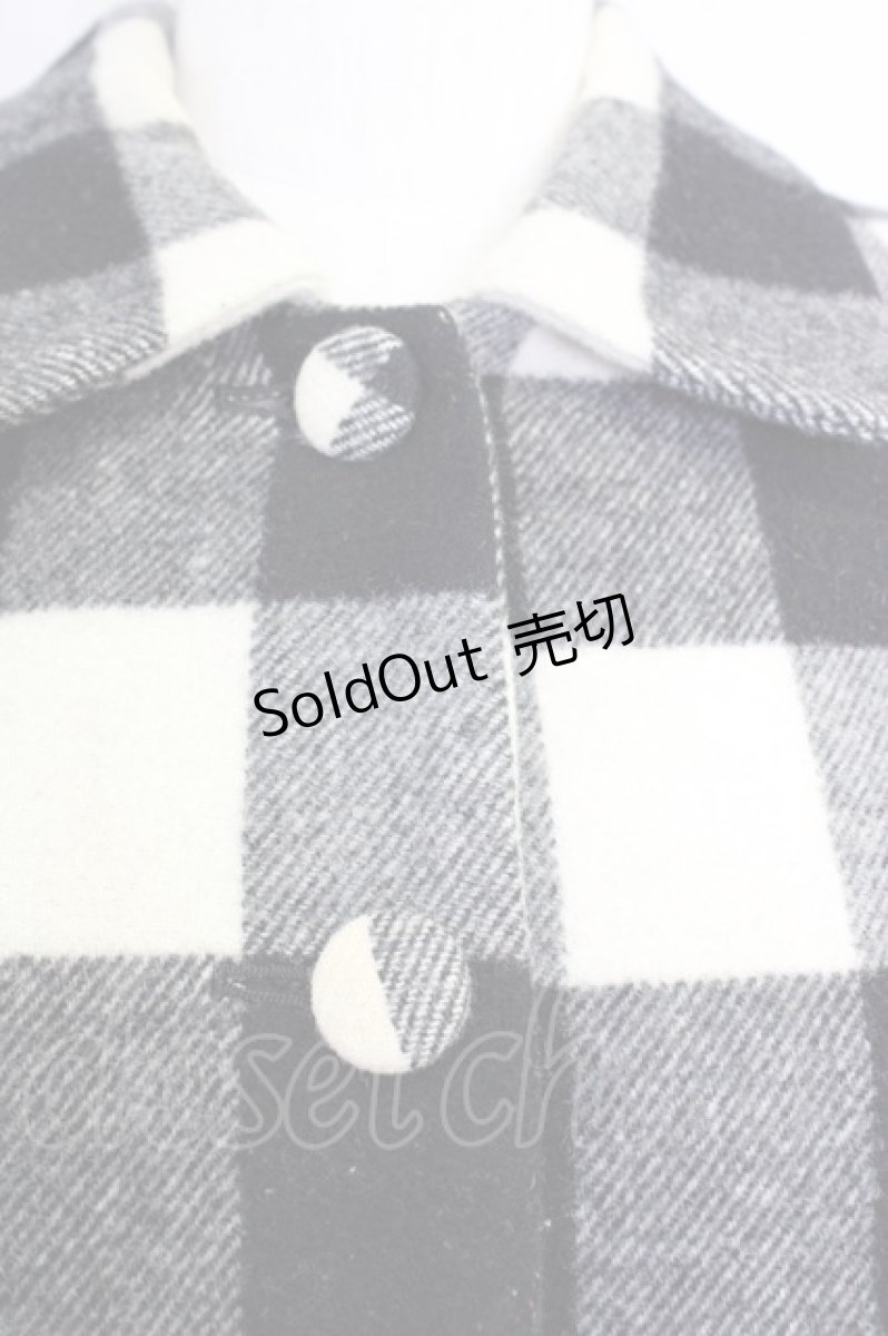 画像4: 【SALE】WONDERFUL WORLD  / ブロックチェックコート I-23-09-16-4026-1-CO-LO-L-HD-ZTC024 (4)