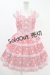 Angelic Pretty  / MIRACLE CANDY 3段フリルジャンパースカート H-23-09-24-004h-1-OP-AP-L-NS-ZH