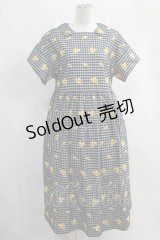Jane Marple  / Tulle gingham&daisyタブリエドレス H-23-09-25-001h-1-OP-JM-L-KB-ZT238