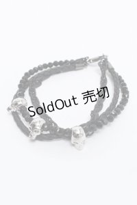 【新品】 ドクロオニキスブレスレット BR_010_B130【通信販売専用商品】