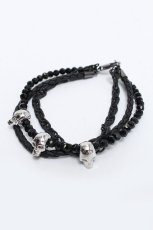 画像1: 【新品】 ドクロオニキスブレスレット BR_010_B130【通信販売専用商品】 (1)