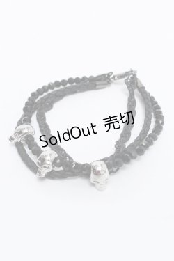 画像1: 【新品】 ドクロオニキスブレスレット BR_010_B130【通信販売専用商品】