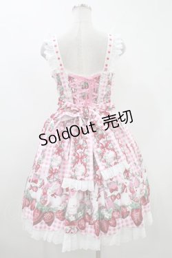画像2: Angelic Pretty  / Ribbon Berry Bunnyジャンパースカート H-23-09-26-1030-NS-ZH